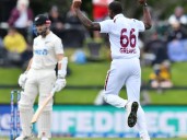New Zealand 231-9 as 'old school' West Indies exploit pace