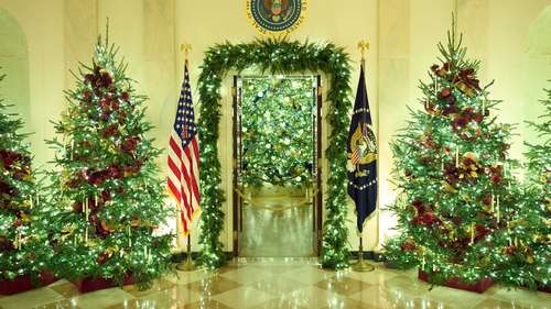 First lady Melania Trump unveils 2025 White House Christmas decorations
