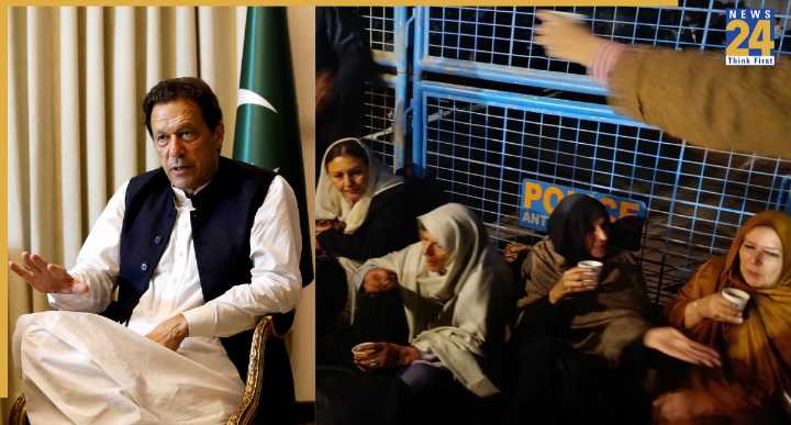 Tensions rise again as Imran Khan’s sisters spend night outside Adiala Jail after being denied visit, heavy police deployed