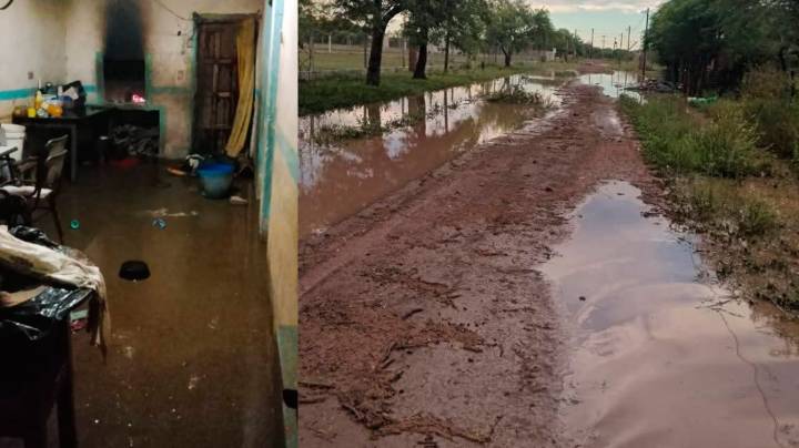 Importantes daños materiales: fuerte tormenta azotó nuevamente la zona rural de Los Juríes
