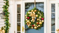 Add A Festive Touch To Your Door With An Affordable Wire Hanger DIY