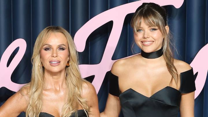 Amanda Holden's model daughter Lexi, 19, towers over daringly dressed mum
