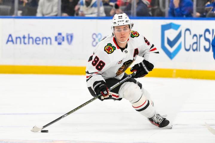 Blackhawks’ Connor Bedard hurt on faceoff, out Saturday