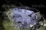 Ebrio provoca fuerte choque en la carretera a Zacatecas; conducía en zigzag y a exceso de velocidad