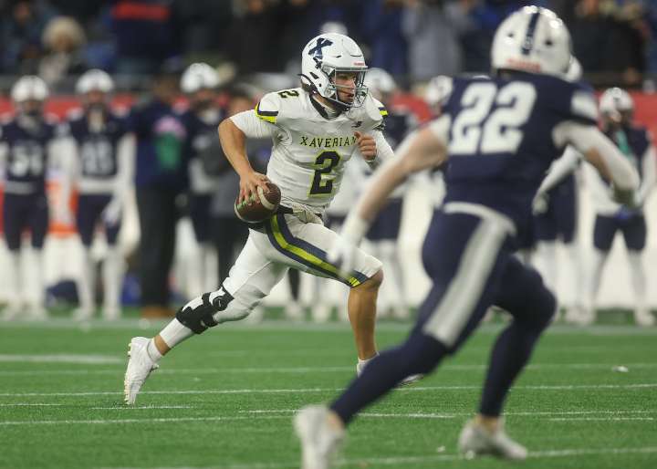 Xaverian football’s passing attack saves best performance for last in state championship