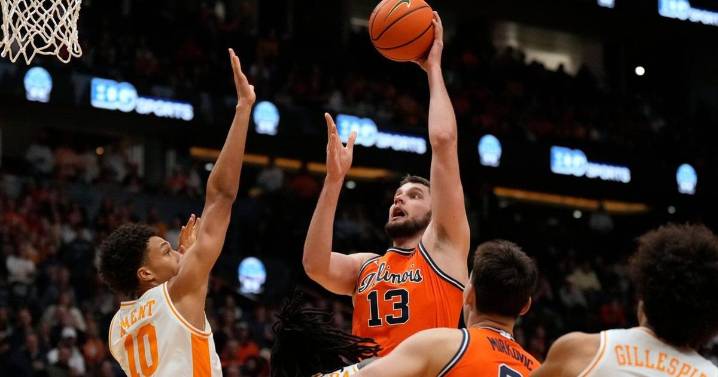 No. 14 Illinois beats No. 13 Tennessee 75-62 in Music City Madness
