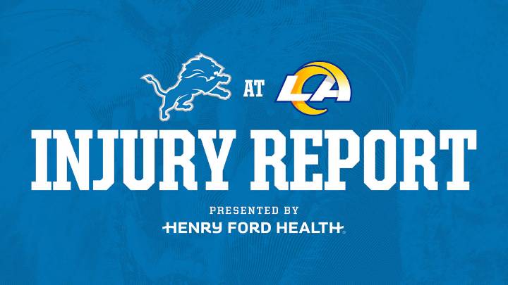 Lions at Rams injury report: Dec. 12