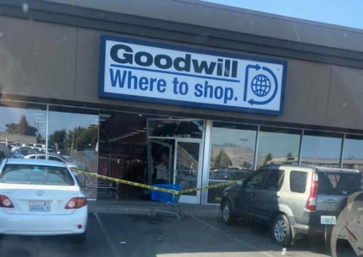 Car Smashes Through Front Of East Wenatchee Retail Store