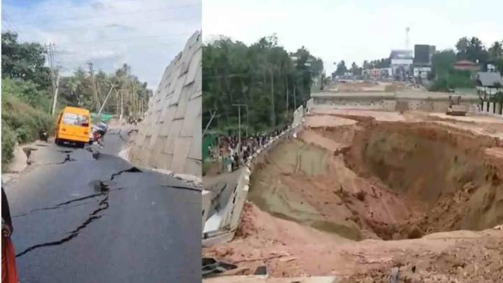 Major disaster averted as school bus trapped in Kollam highway collapse; immediate probe ordered