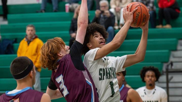 Valley Stream North boys basketball's Tristan Mitchell does it all