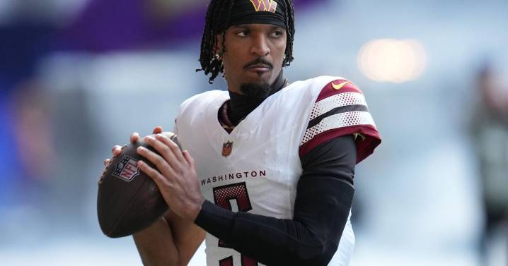 Jayden Daniels will miss the Commanders' game against the Giants on Sunday