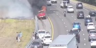 I-75 Pickup truck fire