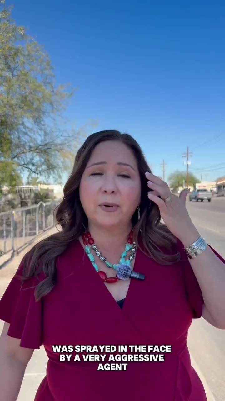 ICE Goons Pepper-Spray And Push Around Rep. Adelita Grijalva