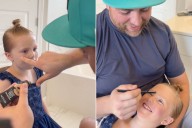 Dad Uses His 'Skills' as a Mortician to Do His Daughter's Makeup (Exclusive)