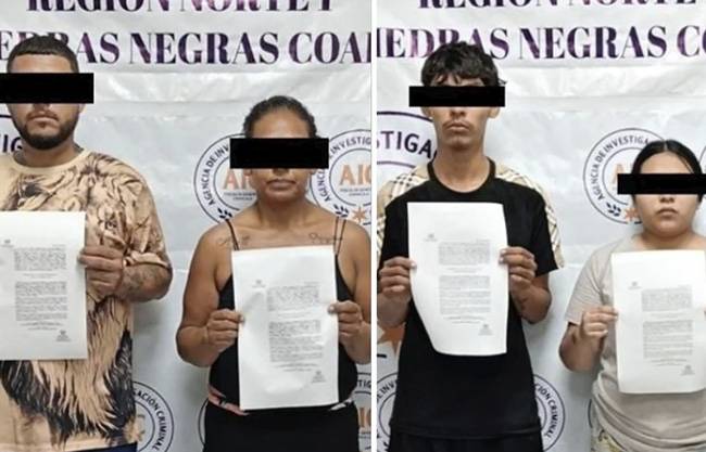 Caen cuatro personas por asesinato de hombre en Piedras Negras