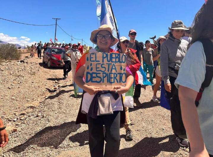 Mendoza: se realiza una masiva marcha contra el proyecto minero avalado por el presidente Milei