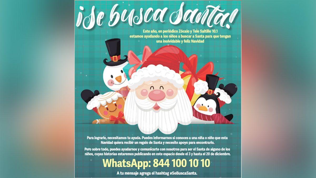 🎄🎁 ¡Se Busca Santa! Tele Saltillo invita a regalar sonrisas: ¡Sé padrino esta Navidad! 🎄🎁