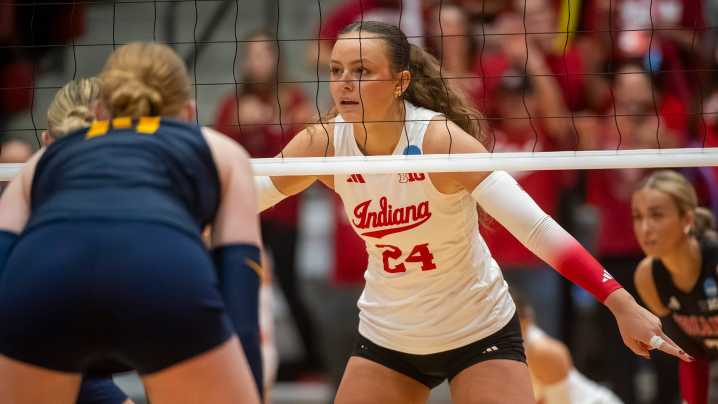 IU volleyball wins first NCAA Tournament match in 15 years