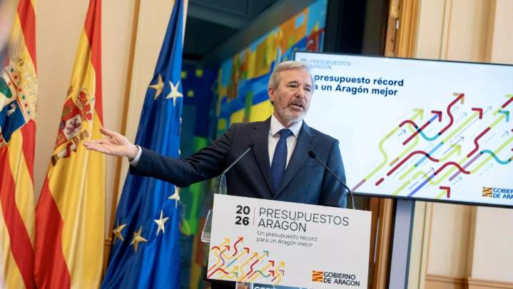 El Gobierno de Aragón presenta un presupuesto "social y expansivo" y advierte: "Sin apoyos, habrá elecciones"