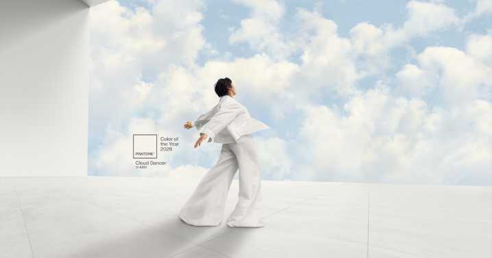 Pantone trades bold for billowy with 'Cloud Dancer' as the 2026 Color of the Year