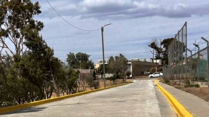 Nueva obra de pavimento en Caleta Olivia