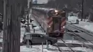 Commuter train hits car in Illinois