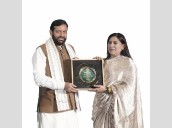 Haryana CM Saini felicitates Dr Monica B Sood