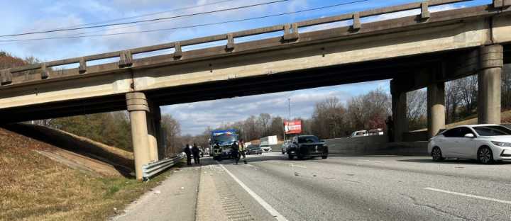 Upstate bridge over I-85 closed 'until further notice' after semi
