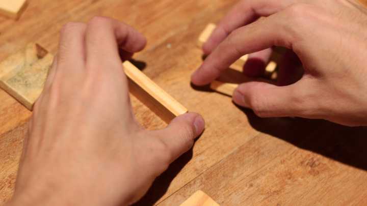 Use An Affordable Dollar Tree Item To DIY Rustic Wooden Christmas Tree Decor