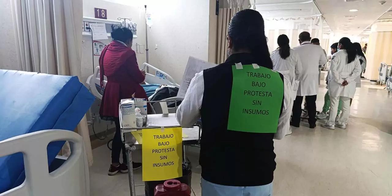 Laboran bajo protesta en Hospital Regional del ISSSTE; becarios y residentes en huelga