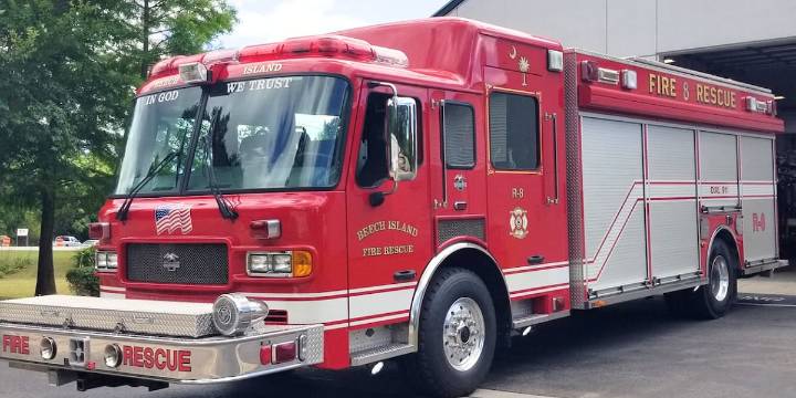 Camper catches fire on Gladys Road in Beech Island