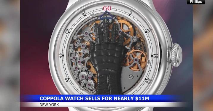 Francis Ford Coppola-designed watch fetches nearly $11M at auction