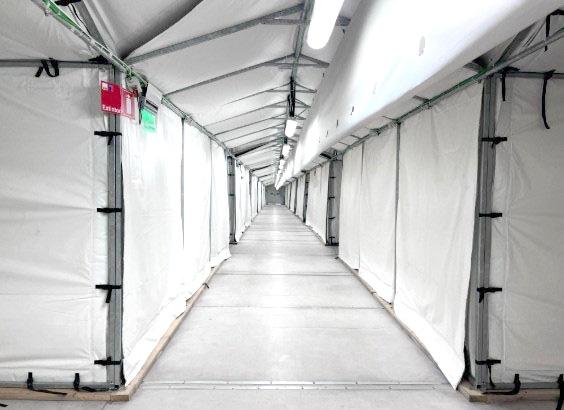 Módulos del Hospital de Campaña listos para El Romeral, el Arrayán Costero y El Romero