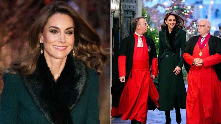 Kate Middleton supported by Prince William and royal relatives for annual Together at Christmas carol concert