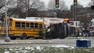 School bus crash in Monroeville sends 5 children to hospital