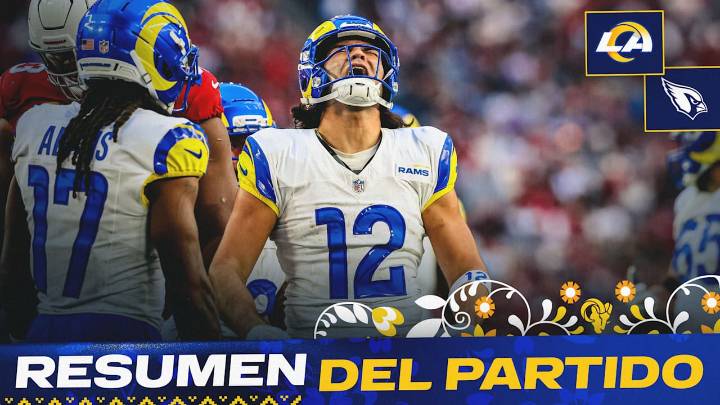 Rams regresan al No. 1 de la NFC tras acumular 530 yardas contra Arizona