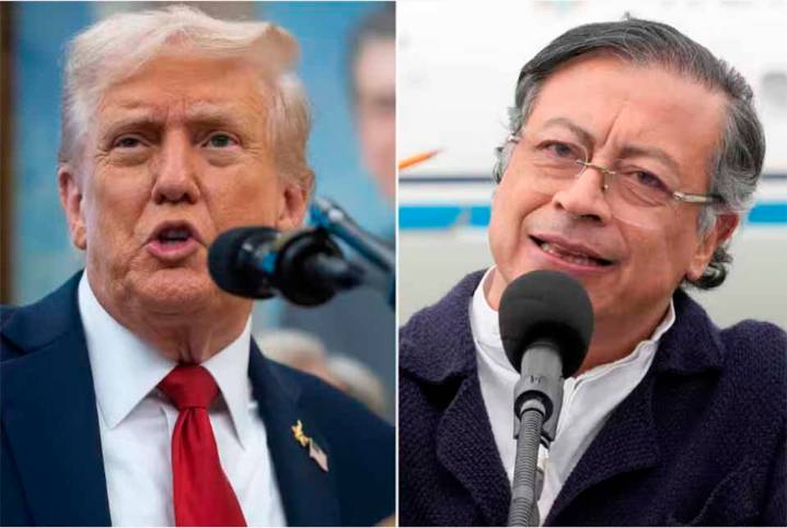 Petro exigió a Trump no amenazar la soberanía de Colombia