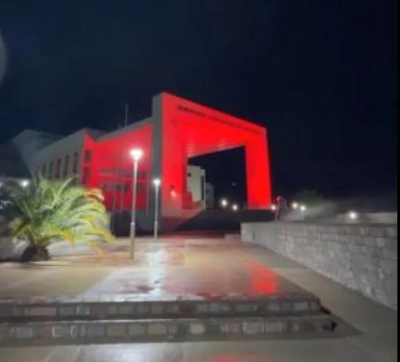 La Legislatura de Neuquén se iluminó de rojo por el Día Mundial y Provincial del Sida