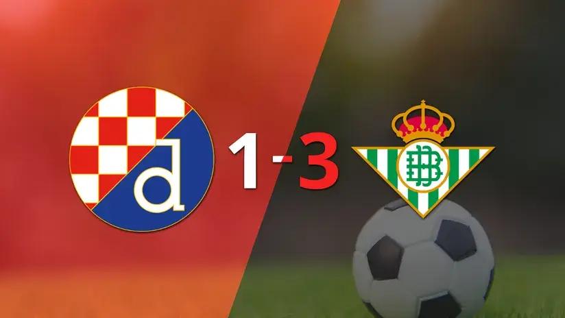 Europa League: En una fiesta de goles, Betis liquidó a Dinamo Zagreb por 3 a 1