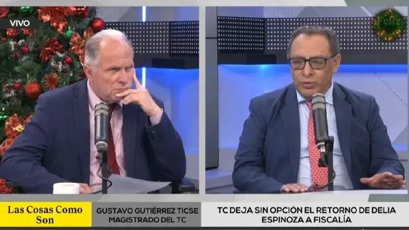 Gutiérrez Ticse dice que la mayoría del TC consideró que la decisión del PJ sobre caso Delia Espinoza fue "apresurada"