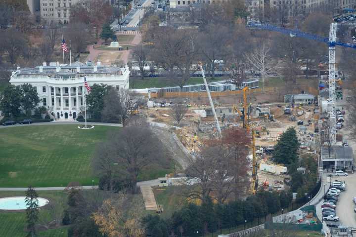 PHOTOS: New photos show ongoing construction on White House’s East Wing