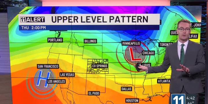 More sunshine but cooler Friday