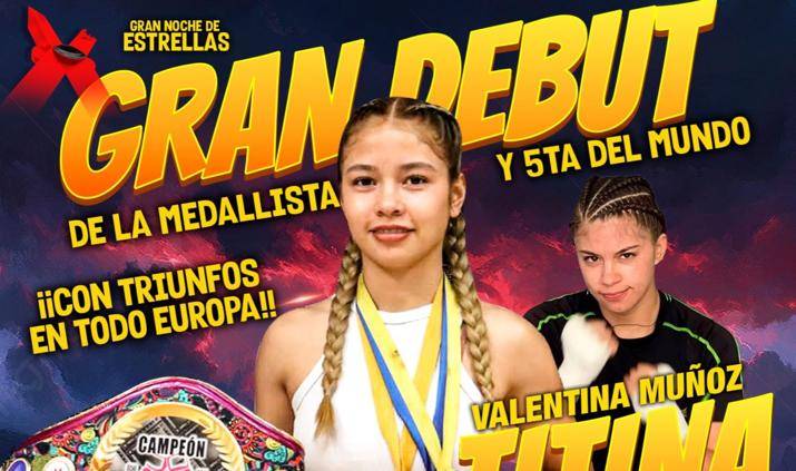Valentina Muñoz lista para su debut profesional en el boxeo