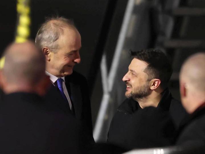 Zelensky to meet Irish president and address parliament during Dublin visit