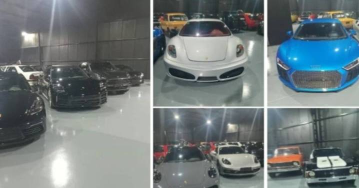 Allanamiento en la finca vinculada a dirigentes de la AFA: encontraron 45 autos de lujo y 7 motos