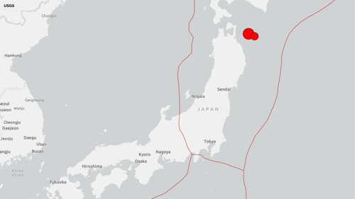 Magnitude 7.6 earthquake strikes off Japan's northern coast and triggers a tsunami alert