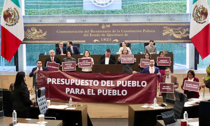 Rechazan diputados de la 4T Paquete Fiscal 2026 para Querétaro