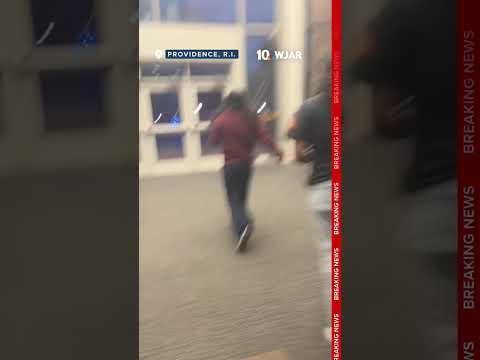 Brown University students evacuate classroom