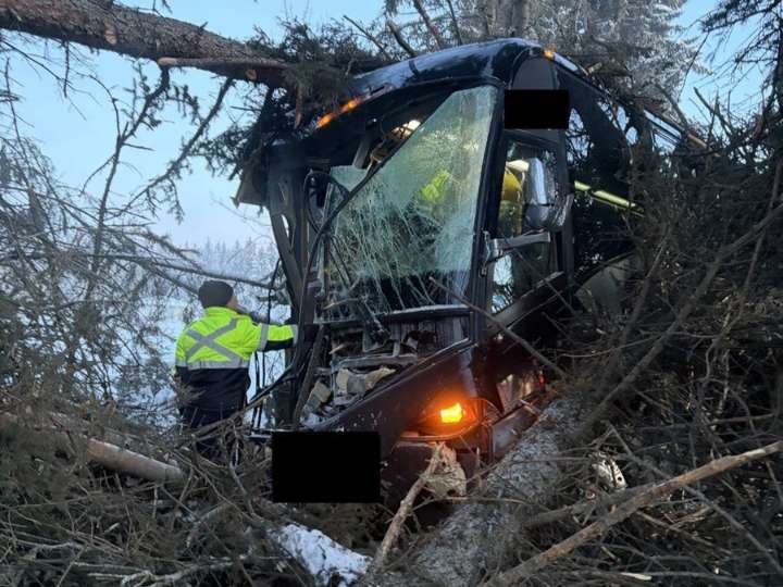 Bus carrying junior hockey team crashes in northern Alberta, two sent to hospital