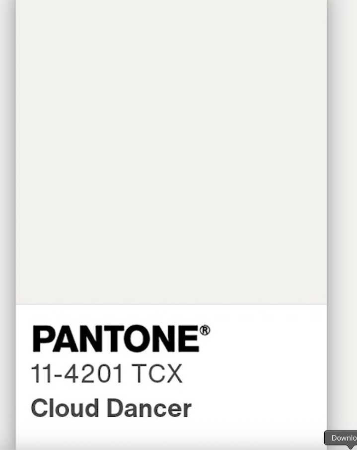 Pantone trades bold for billowy with 'Cloud Dancer' as the 2026 Color of the Year